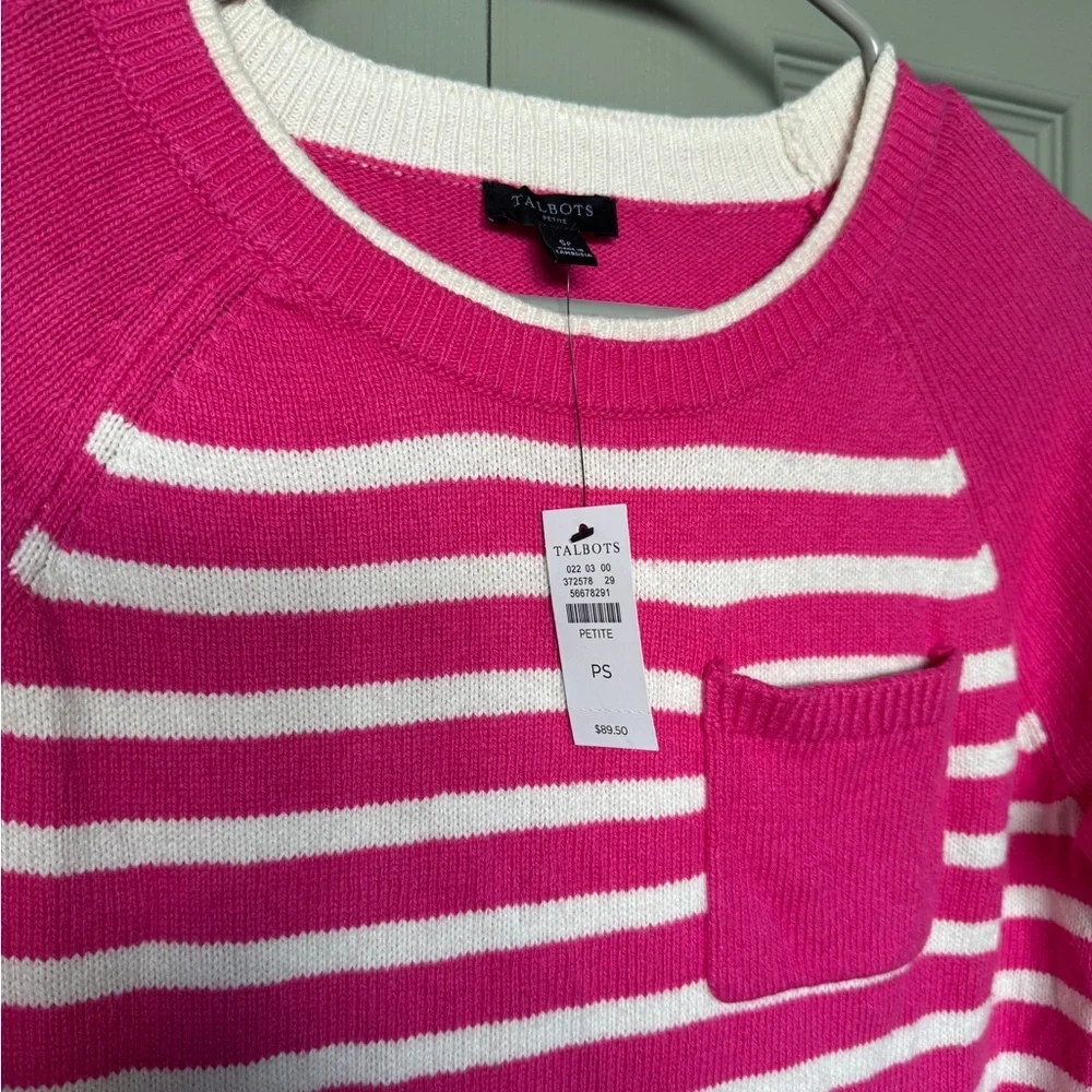 NWT Talbots Patch Pocket Sweater - Picture 3 of 4